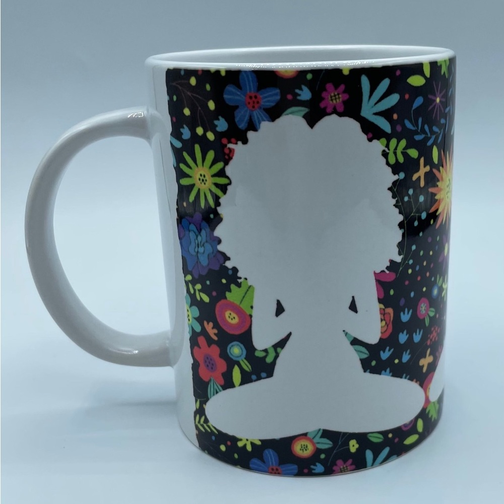 Flower Woman Meditation Mug